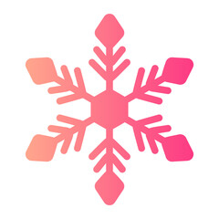 snowflake gradient icon - obrazy, fototapety, plakaty