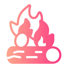 firewood gradient icon