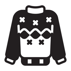 sweater glyph icon