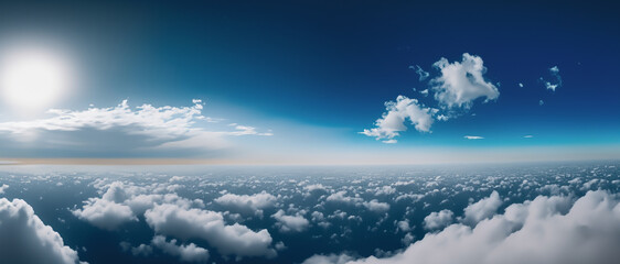Heavenly Blue Sky with Fluffy Clouds, variety of cloud formations, sky and clouds, UHD Wallpaper, 16K Wallpaper, 16K UHD image, clear blue sky, UHD Backgrounds.
