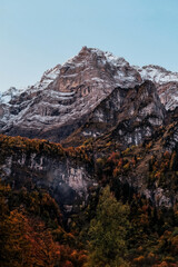 Berg im Herbstlichen Wald