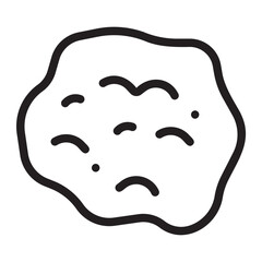 snowball line icon