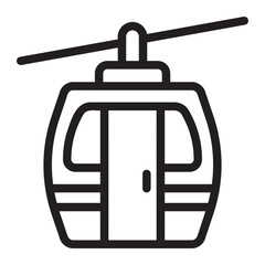 cable car line icon