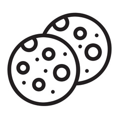 cookie line icon