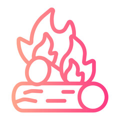 firewood gradient icon
