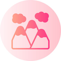 mountain gradient icon