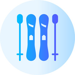 ski gradient icon