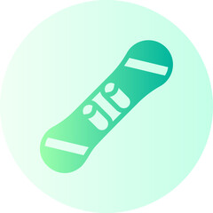 snowboard gradient icon