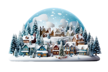 christmas tree and snowman