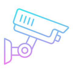 CCTV Camera Gradient Icon