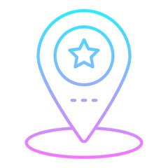 Office Location Gradient Icon