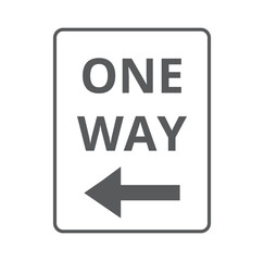 Monochromatic One way to left Sign
