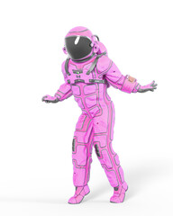 astronaut is looking down