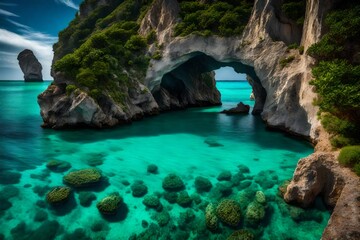 Obraz premium cave in the sea