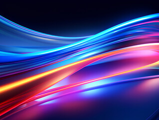 Future technology line background and light effect, cyberpunk style background material with a sense of technology