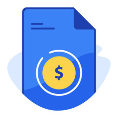 Dollar File Illustration