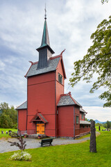 Fototapeta na wymiar Stemshaug Church More og Romsdal Norway Scandinavia