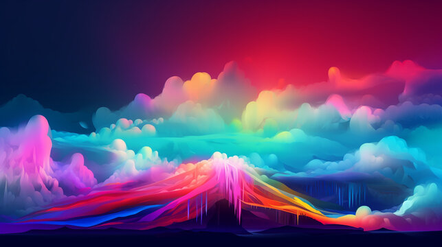 Vibrant Rainbow Backgrounds - Adding Colorful Life to Your Designs