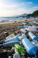 Presence of plastic trash on beach unfortunate and unsightly issue simultaneously creating risks to...
