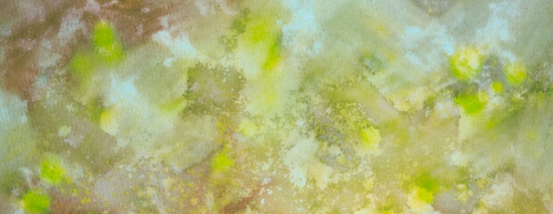 Fototapeta na wymiar Abstract watercolor background painting in yellow tones. for banner design