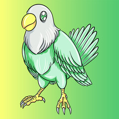 Colorful animal style vector illustration.