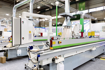 Modern automated machines for processing wooden products and accessories for furniture.