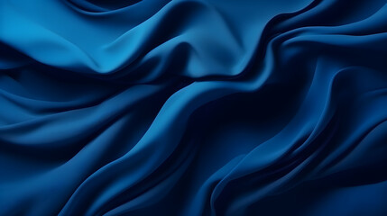Fototapeta premium blue silk background - Generative Ai
