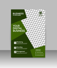 Mosaic business flyer template