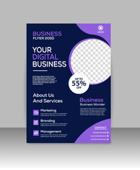 Sales a5 flyer with photo template