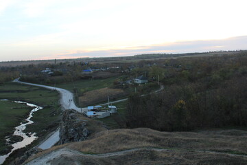 Obraz premium A road in a valley