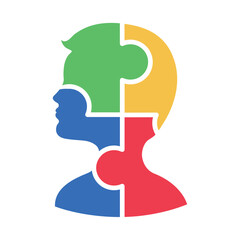 autism boy with puzzles