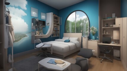 interior of a hotel room