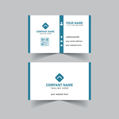 Modern professional business card template design, minimalist visiting card design
