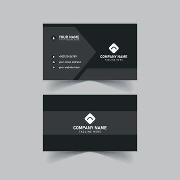Modern professional business card template design, minimalist visiting card design