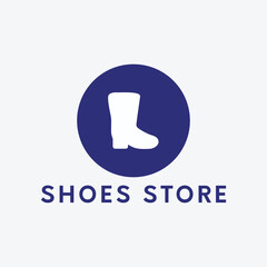 men women fashion shoes sneaker heels store logo design vector
