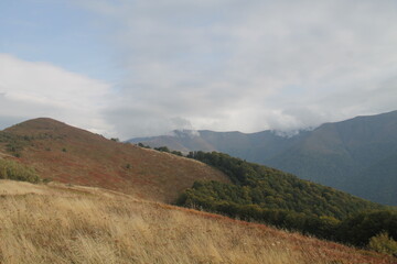 Autumn landscape in the mountains
