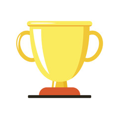 Trophy vector isolated on white background. Trophy icon.