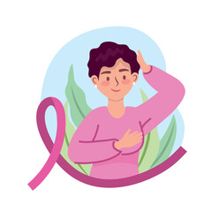 breast cancer awareness happy woman