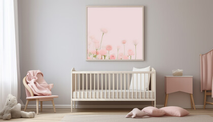 Mockup frames for baby room