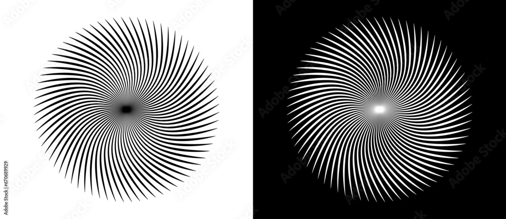 Poster art sun concept background. tattoo template or logo with lines. black shape on a white background an