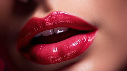 A captivating close-up shot of a lipstick being applied
