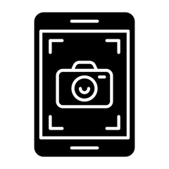 Phone Camera Glyph Icon