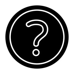 Question Glyph Icon