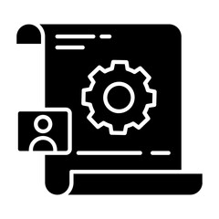 Account Setting Glyph Icon