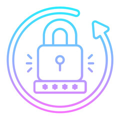 Reset Password Gradient Icon
