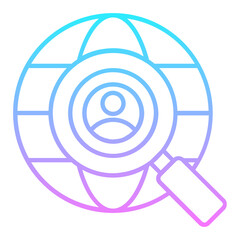 User Search Gradient Icon