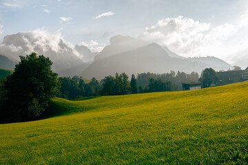 Switzerland's landscape is a masterpiece of nature. This scenic tableau is a harmonious symphony of...