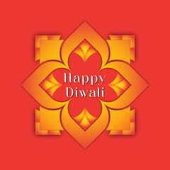 Diwali celebration greeting card, vector illustration design.