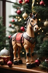 wooden horses toys for christmas