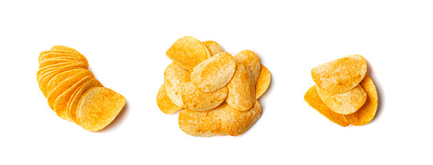 Potato Chips Isolated